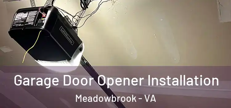  Garage Door Opener Installation Meadowbrook - VA